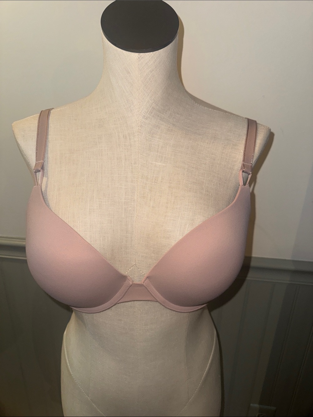NWT Soma Tailored Push up Adobe RosePink Lightly Padded Bra 38C